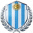 阿根廷国家足球队队徽，蓝白条纹和太阳图案